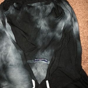 Grey and white hoodie